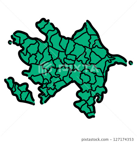 Handwritten_Azerbaijan_vector_02 127174353