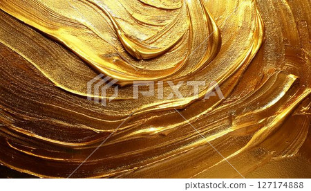 金漆紋理背景圖像 127174888