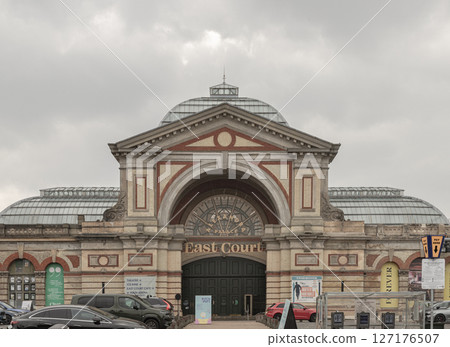 East Court entrance to Alexandra Palace built was originally named The Palace of the People. 127176507