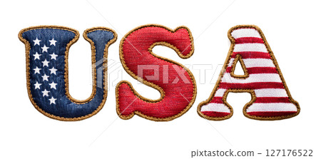 刺繡“USA”補丁 127176522
