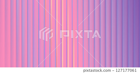 Vector Blurred holographic gradient background. Ribbed glass texture. 127177061