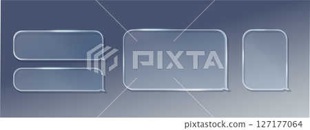 Vector transparent glass design elements. Vector transparent glass design elements. 127177064