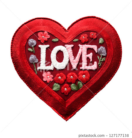 繡有“LOVE”字樣的補丁 127177138