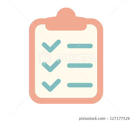 Cute and simple medical record vector illustration icon Cute and simple medical record vector illustration icon 127177526