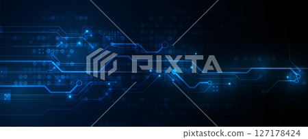 Abstract circuit technology computer technologies concept  background 127178424