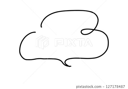 手寫的講話泡泡 手寫的講話泡泡 127178487