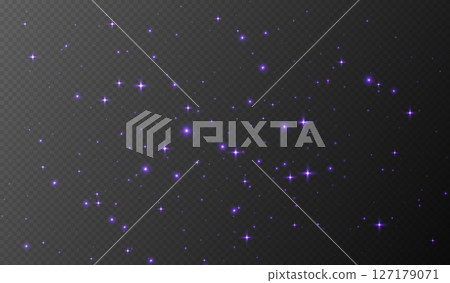 Purple sparkling stars, shiny particles light effect, transparent flying stardust texture Purple sparkling stars, shiny particles light effect, transparent flying stardust texture 127179071