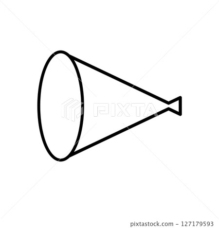 簡單的擴音器圖標 簡單的擴音器圖標 127179593