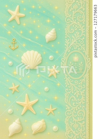 Summer marine color background design 127179663