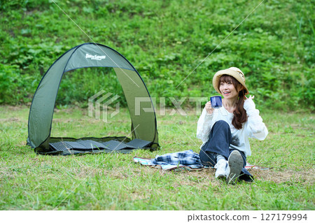 Hiking, camping, leisure, middle-aged, senior Hiking, camping, leisure, middle-aged, senior 127179994