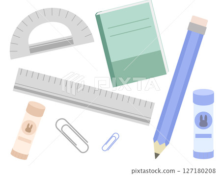 Stationery set in soft colors Stationery set in soft colors 127180208