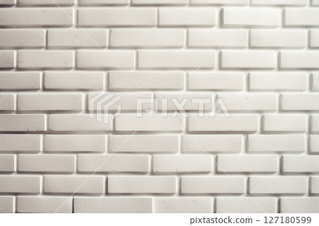 White brick wall material texture 127180599