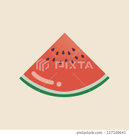 1/4 of a shiny watermelon 127180641