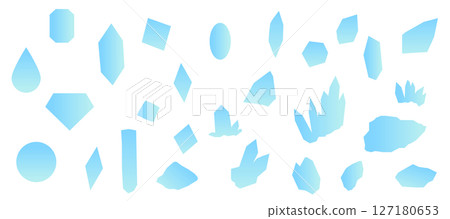 Light blue gradient mineral wallpaper pattern background illustration vector material 127180653
