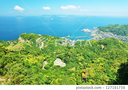 Chiba Prefecture Blue Sky and Blue Sea Boso Peninsula (View from Mt. Nokogiri) Chiba Prefecture Blue Sky and Blue Sea Boso Peninsula (View from Mt. Nokogiri) 127181738