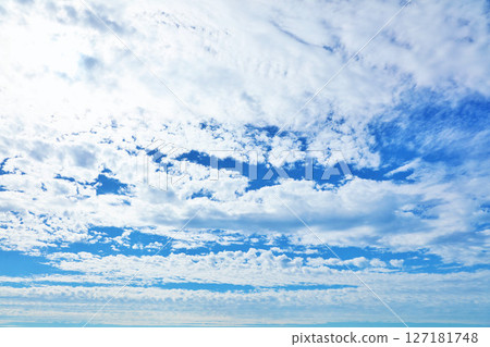 Summer blue sky and clouds 127181748