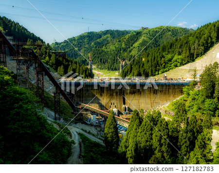 Construction of Asuwa Dam 127182783
