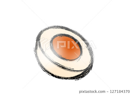 Steaming boiled eggs 127184370