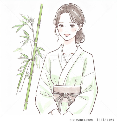 七夕插畫素材 127184465