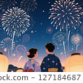 夏日回憶：點亮夏夜空的煙火、煙火節的日期、插圖 127184687