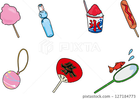 Festival food stall set Festival food stall set 127184773