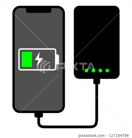 智慧型手機用行動電池充電 127184796