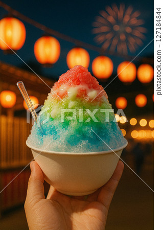 Shaved ice for summer festival Shaved ice for summer festival 127184844