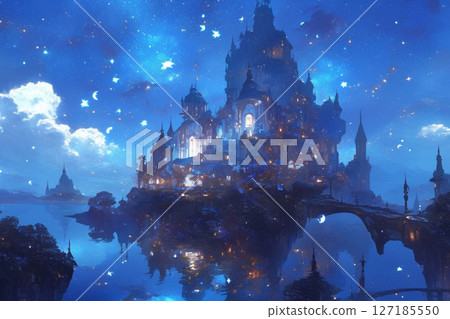 夜晚的神秘城堡 夜晚的神秘城堡 127185550