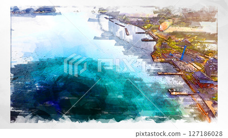 素描風格素描風景唯美鳥瞰無人機攝影天空山脈半空中漂浮夢幻無人機 素描風格素描風景唯美鳥瞰無人機攝影天空山脈半空中漂浮夢幻無人機 127186028