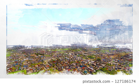 素描風格素描風景唯美鳥瞰無人機攝影天空山脈半空中漂浮夢幻無人機 素描風格素描風景唯美鳥瞰無人機攝影天空山脈半空中漂浮夢幻無人機 127186174