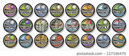 Vector Sport Logos Set 127186470
