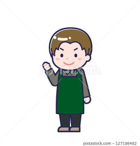 Restaurant staff / diagonal / male 12 127186482