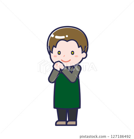 餐廳工作人員/對角線/男性 22 127186492