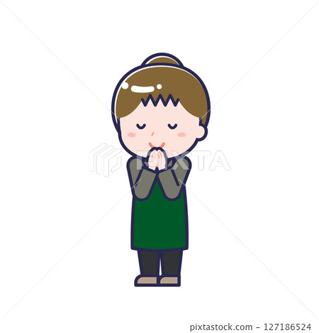 餐廳工作人員/對角線/女性 24 餐廳工作人員/對角線/女性 24 127186524