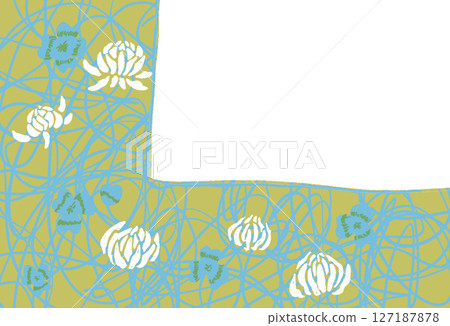 White clover frame 127187878