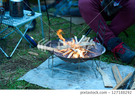 Camping image, solo camping, senior Camping image, solo camping, senior 127188292