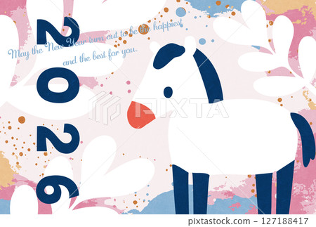 Year of the Horse Design New Year's Card Illustration Year of the Horse Design New Year's Card Illustration 127188417