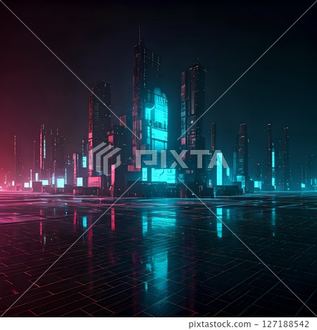 Futuristic Technology Backgrounds. Glowing Digital Elements. Sci-Fi Inspired Designs. Abstract Tech Graphics 127188542