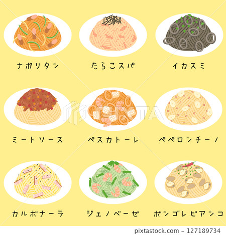 義大利麵插圖集 2 義大利麵插圖集 2 127189734