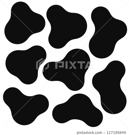 柔軟圓形物品套裝，觸感柔軟，黑色 127189849