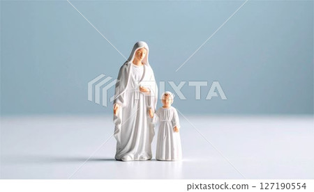 微型、小人、人物、家庭、兒童、父母與子女、模型、圖像、素材 127190554