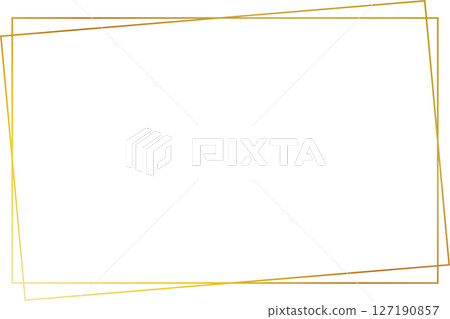 錯位雙線金框(比例 3:2,橫向) 錯位雙線金框(比例 3:2,橫向) 127190857