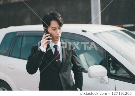 Outside sales in company car Outside sales in company car 127191203