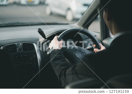 Outside sales in company car 127191239