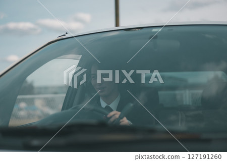 Outside sales in company car Outside sales in company car 127191260