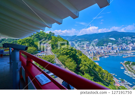 View of the northwest side from Atami Castle in Atami City, Shizuoka Prefecture (Atami city, Iwatoyama, etc.) 127191750