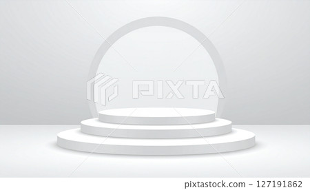 Stage, stage and spotlight background material 127191862