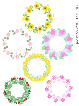 Seasonal wreath set 127192033