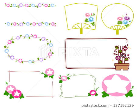 Morning glory heading frame set Morning glory heading frame set 127192129