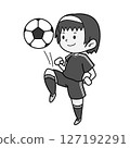 Soccer girl_mono 127192291